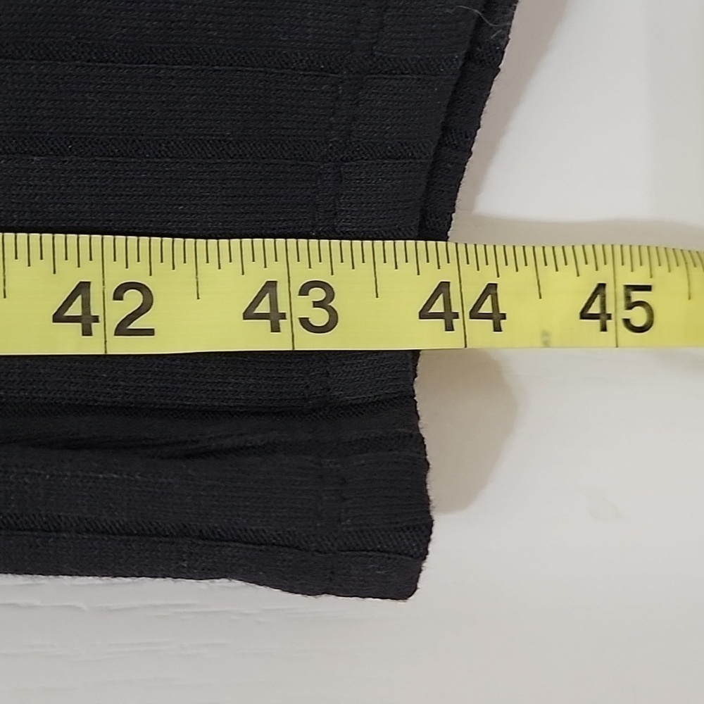 Old Navy Black Fitted Rib-Knit Polo Dress, Long Sleeve, Size XS, NEW with Tag - Picture 9 of 14